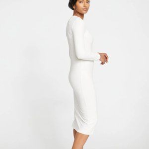 NWT Universal Standard Lexi Long Sleeve Rib Maxi Dress - (Vapor, S (14/16))